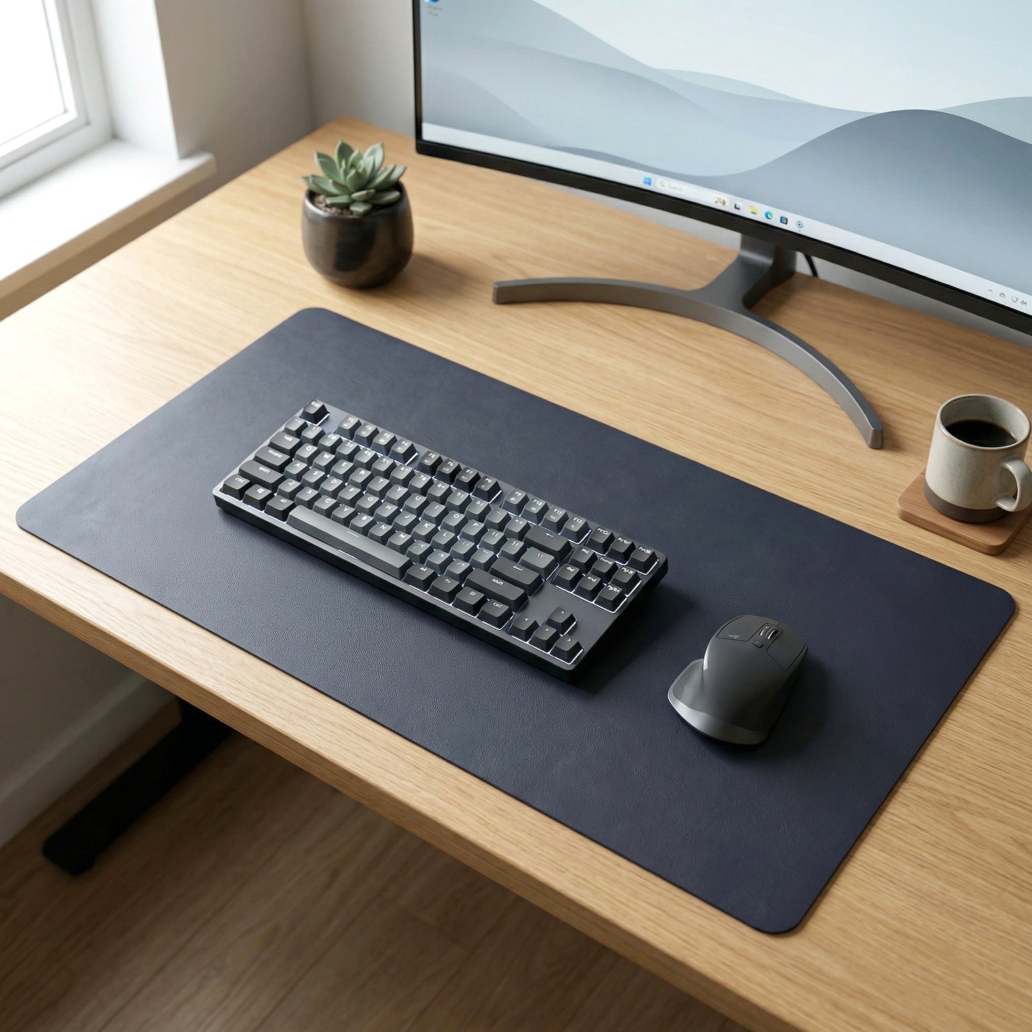 Premium Large Desk Mat Mouse Pad (1 Pc 60x35 Cm)