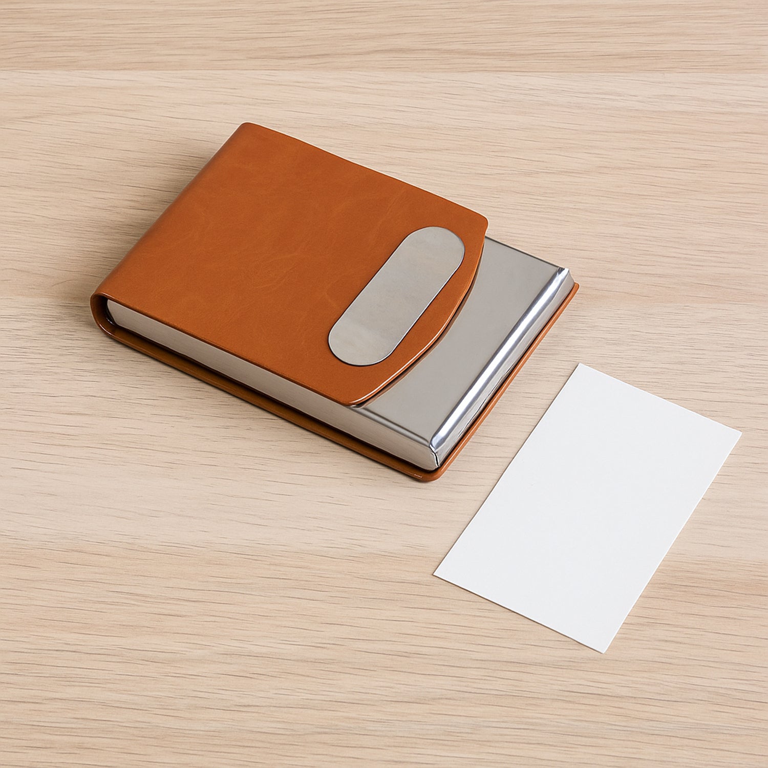 Premium Leather Finish Visiting Card Holder (1 Pc)